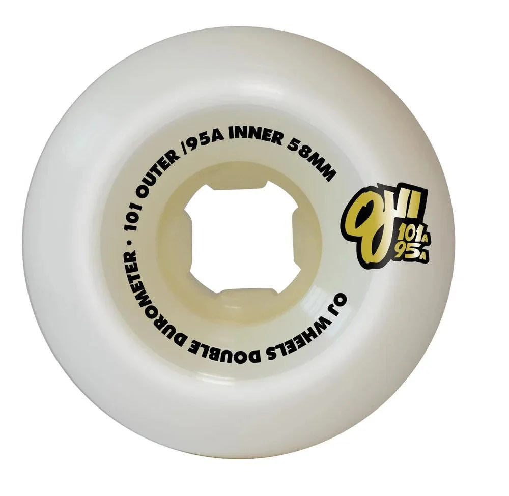 OJ Double Duro Wheels Double Duro 101a/95a White 58 MM