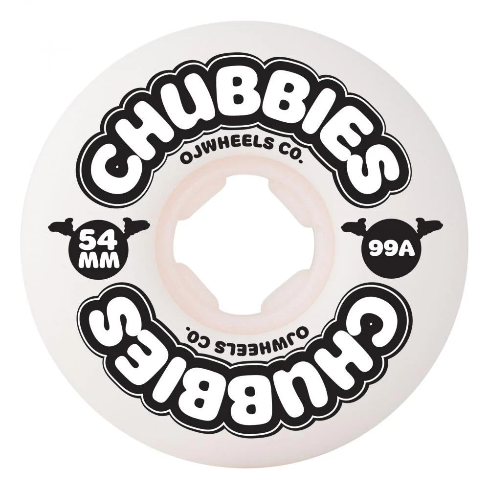 OJ Wheels Chubbies 99a White 54 MM