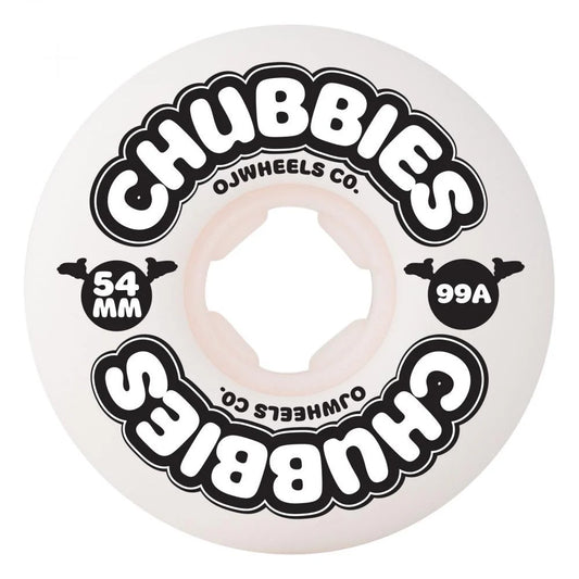 OJ Wheels Chubbies 99a White 54 MM