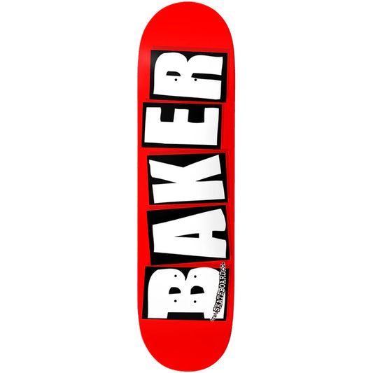 Baker Brand Logo White Skateboard Deck 8"