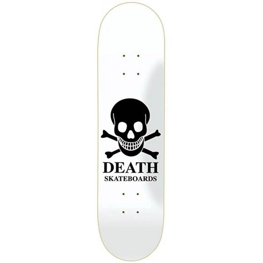 Death White OG Skull Skateboard Deck 8.25"