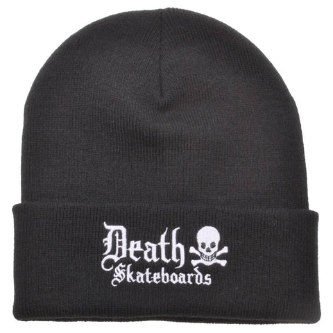 Death Skateboards OE Logo Fold Down Beanie (Black/White)
