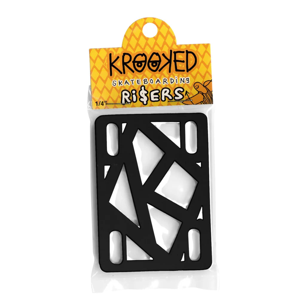 Krooked 1/4" Black Risers