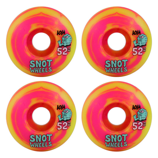 Snot Wheel Co Swirl 52MM 101A - Pink/Yellow Swirl