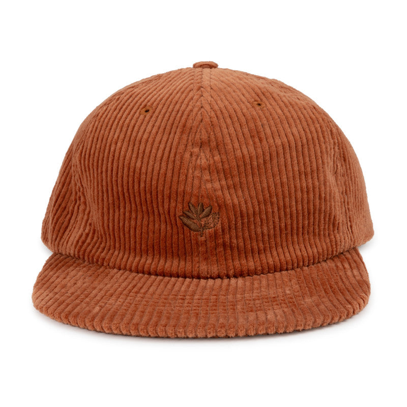 Magenta Tonal Cord Hat Cognac